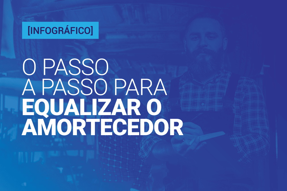 [INFOGRÁFICO] O passo a passo para equalizar o amortecedor Você sabe como equalizar o amortecedor? Apesar de ser uma tarefa simples, ela ainda paira como uma dúvida sobre a cabeça de inúmeros profissionais. Para evitar que você a realize de maneira inadequada, acompanhe este infográfico! O que é? A função é conhecida por três termos: equalização; escorvamento; sangria. Apesar dos nomes diferentes, a finalidade é a mesma: retirar todo o ar presente no interior do amortecedor, antecedendo a instalação do componente. Do contrário, os vazios no interior do tubo ocasionarão ruídos, geralmente confundidos com defeitos de fabricação. Um tubo interno isento das bolhas de ar garante que o componente esteja completamente abastecido com o fluido, resultando tanto no melhor desempenho à peça quanto no conforto ao condutor. Como equalizar o amortecedor? Reconhecida a importância do procedimento, chega o momento de aprender a realizá-lo. Acompanhe! 1. Posição Primeiramente, é importante que você coloque o amortecedor em posição de trabalho/instalação, com a haste para cima. 2. Ação Aqui, entra o trabalho braçal, pois será necessário que você empurre a haste para baixo, até alcançar a sua base, atingindo o curso total. Depois, puxe a haste para cima, novamente até o final do curso, garantindo o preenchimento gradual do fluido, por todo o tubo. 3. Repetição A repetição é fundamental para retirar todas as bolhas de ar presentes no tubo. Geralmente, repetir o procedimento por cinco vezes será suficiente para que a equalização esteja completa. Contudo, caso ainda observe resistência durante o acionamento da haste — sensação de vazio, porosidade — repita-o até que não se perceba mais. Lembre-se ainda de não deixar o amortecedor na horizontal, com o risco de desperdiçar todo o trabalho. Este infográfico te ajudou a compreender como equalizar o amortecedor? Então, compartilhe este conteúdo nas suas redes sociais, colaborando para informar os seus colegas de profissão!